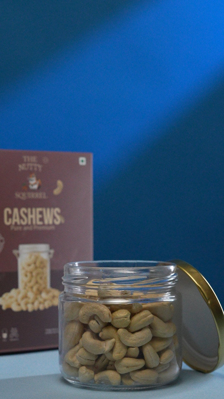 The Nutty Squirrel Cashews, Pure and Premium, Protein Rich, 250g