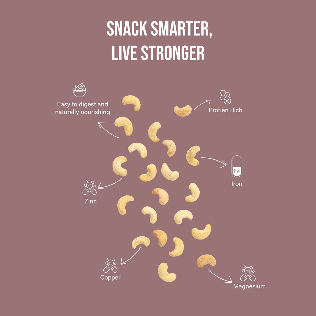 The Nutty Squirrel Cashews, Pure and Premium, Protein Rich, 250g